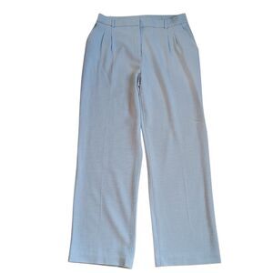 House Of Harlow 1960 Womens Pants Wide Leg High Rise 32x30 Pleats Career Lt Blue